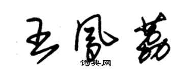 朱锡荣王凤荔草书个性签名怎么写