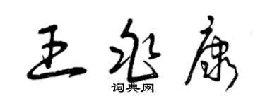 曾庆福王兆康草书个性签名怎么写