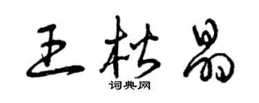 曾庆福王楷晶草书个性签名怎么写