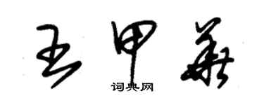 朱锡荣王甲华草书个性签名怎么写