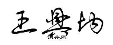 曾庆福王兴均草书个性签名怎么写