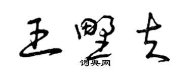 曾庆福王野夫草书个性签名怎么写