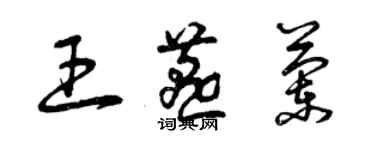 曾庆福王燕兰草书个性签名怎么写