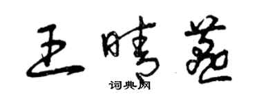 曾庆福王晴燕草书个性签名怎么写