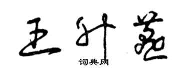 曾庆福王升燕草书个性签名怎么写