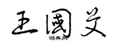 曾庆福王国艾草书个性签名怎么写