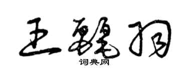 曾庆福王丽羽草书个性签名怎么写