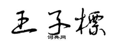 曾庆福王子标草书个性签名怎么写