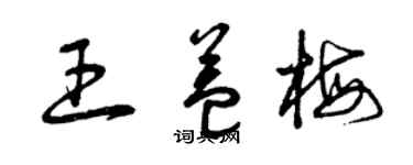 曾庆福王益梅草书个性签名怎么写