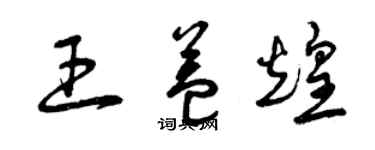 曾庆福王益煌草书个性签名怎么写