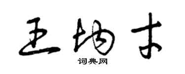 曾庆福王均才草书个性签名怎么写