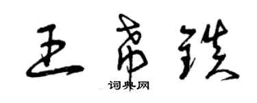 曾庆福王希镇草书个性签名怎么写