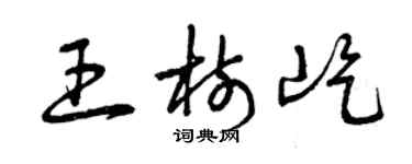 曾庆福王树屹草书个性签名怎么写