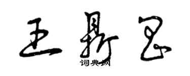 曾庆福王鼎昌草书个性签名怎么写