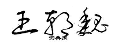 曾庆福王朝魏草书个性签名怎么写