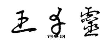 曾庆福王幸灵草书个性签名怎么写