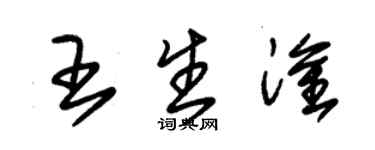 朱锡荣王生淦草书个性签名怎么写