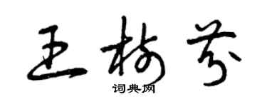 曾庆福王树芬草书个性签名怎么写