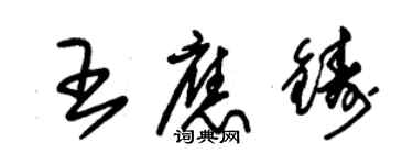 朱锡荣王应铸草书个性签名怎么写