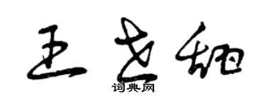 曾庆福王世甜草书个性签名怎么写