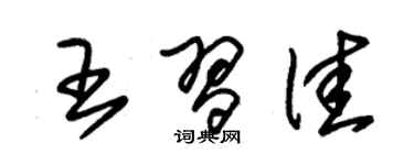 朱锡荣王习佳草书个性签名怎么写