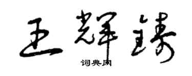 曾庆福王辉铸草书个性签名怎么写