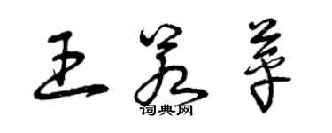 曾庆福王若苹草书个性签名怎么写