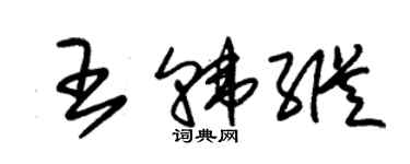 朱锡荣王韩纵草书个性签名怎么写