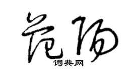 曾庆福范阳草书个性签名怎么写