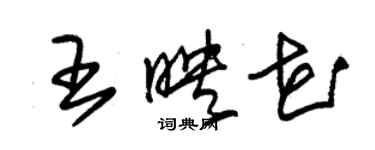 朱锡荣王映花草书个性签名怎么写