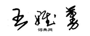 朱锡荣王雅蔓草书个性签名怎么写
