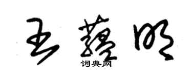 朱锡荣王蕴明草书个性签名怎么写