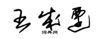 朱锡荣王成迁草书个性签名怎么写