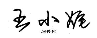 朱锡荣王小娓草书个性签名怎么写