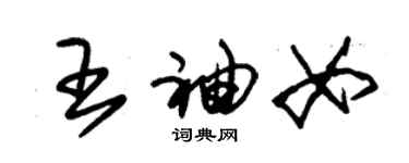 朱锡荣王袖女草书个性签名怎么写