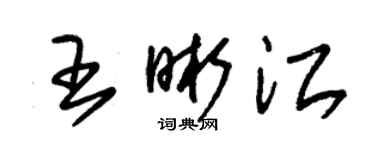 朱锡荣王晰江草书个性签名怎么写