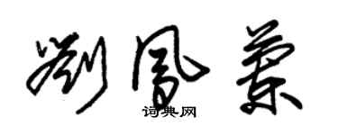 朱锡荣刘凤兰草书个性签名怎么写