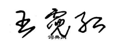 朱锡荣王霓红草书个性签名怎么写