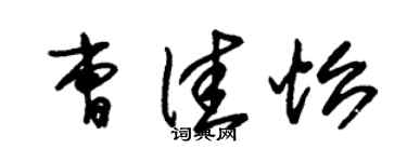 朱锡荣曹佳怡草书个性签名怎么写