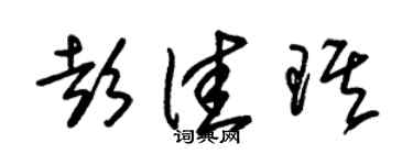 朱锡荣彭佳琪草书个性签名怎么写
