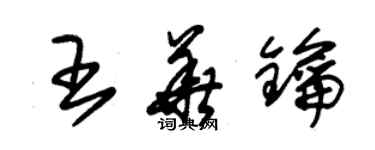 朱锡荣王华钥草书个性签名怎么写