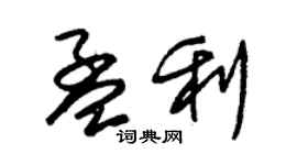 朱锡荣孟利草书个性签名怎么写