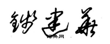 朱锡荣钱建华草书个性签名怎么写