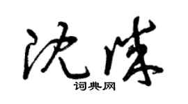 曾庆福沈诚草书个性签名怎么写