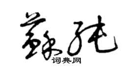 曾庆福苏纯草书个性签名怎么写
