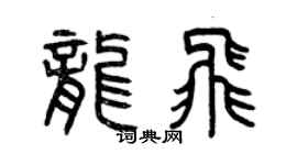 曾庆福龙飞篆书个性签名怎么写