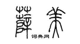 陈墨薛美篆书个性签名怎么写