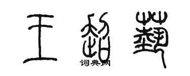 陈墨王超艺篆书个性签名怎么写