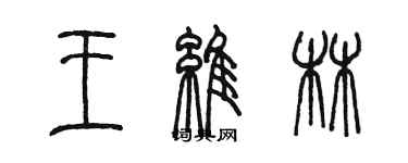 陈墨王维林篆书个性签名怎么写