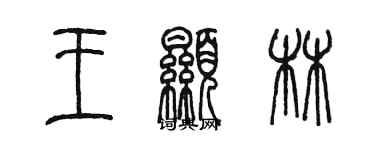 陈墨王显林篆书个性签名怎么写